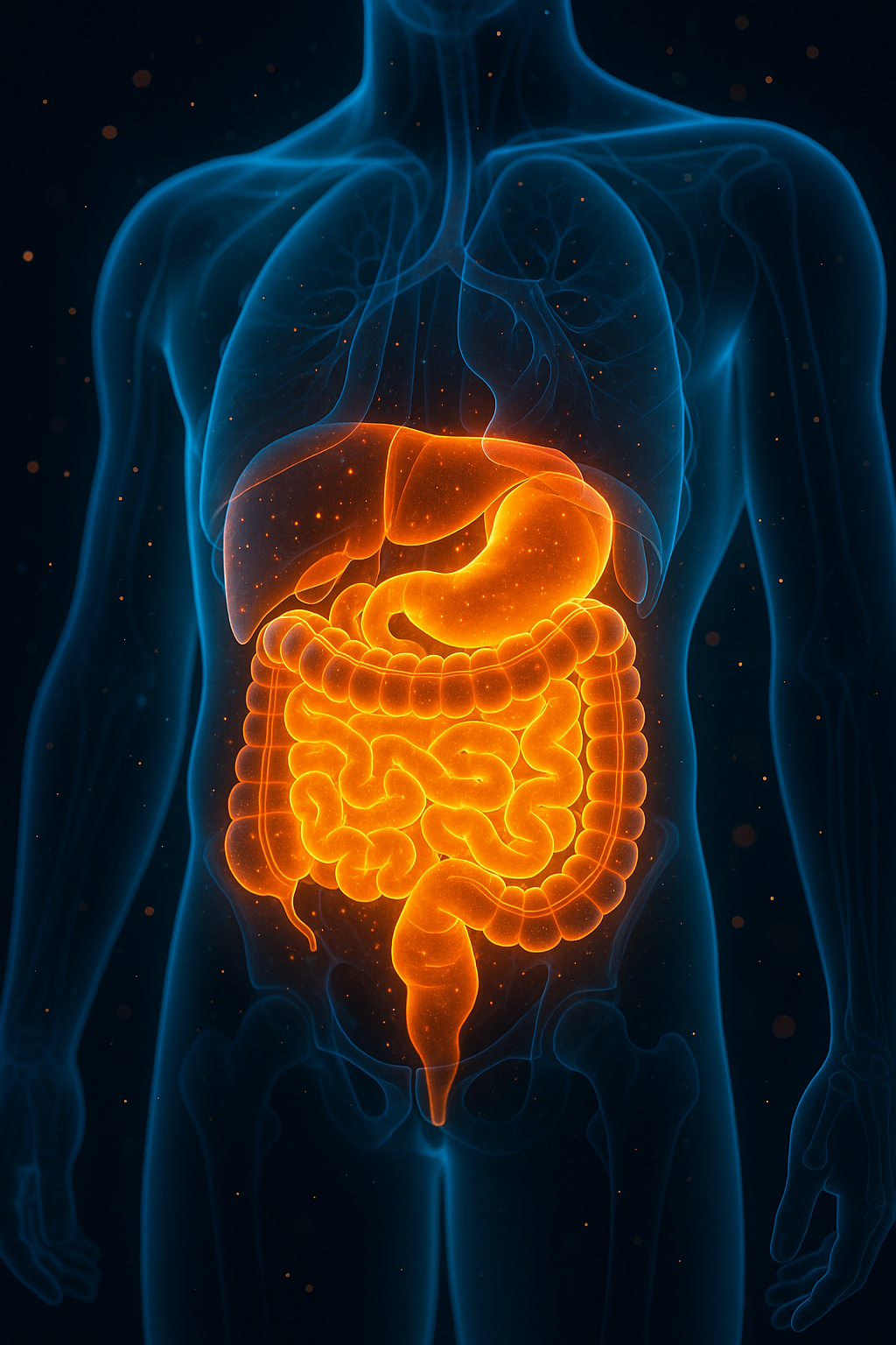 Photo du système digestif humain